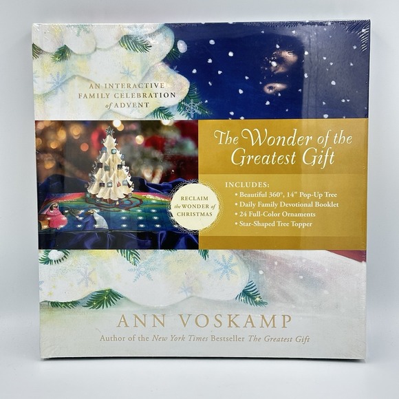 Tyndale Other - The Wonder of the Greatest Gift Book Pop Up Tree Advent Voskamp NEW Sealed